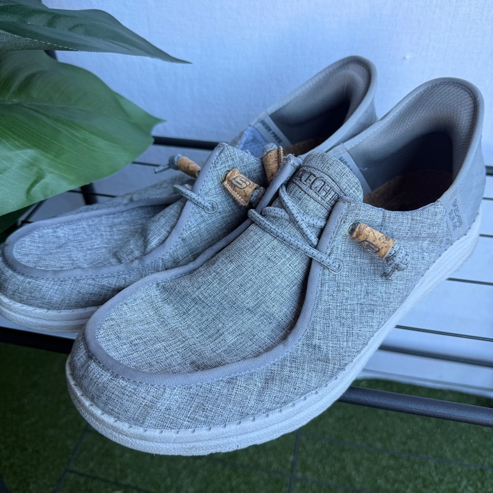 Sketchers Casual Slip On Shoes With Cork Detailing / Size Mens 10.5